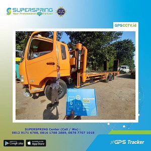 pasang gps tracker isuzu truk towing superspring cctv