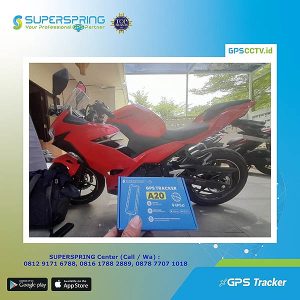 pasang gps tracker motor kawasaki ninja superspring cctv